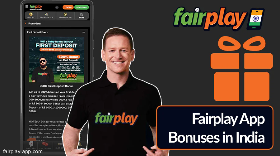 Bonus offers at Fairplay IN app