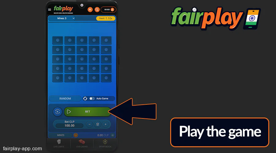 Play casino game at Fairplay India app