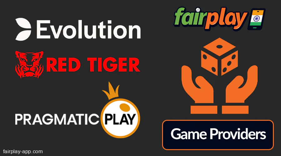 Developers of casino games at Fairplay IN app