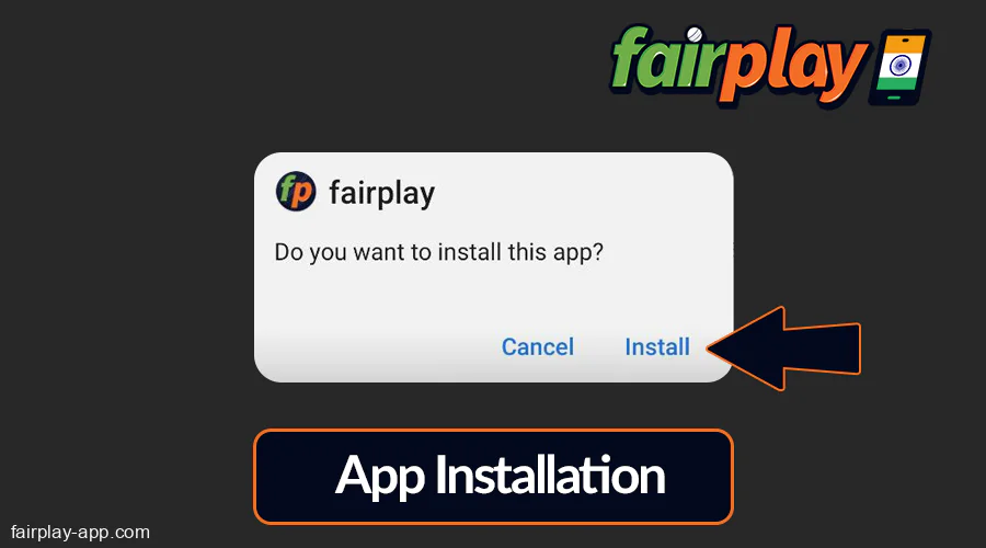 How to install Fairplay IN app on Android