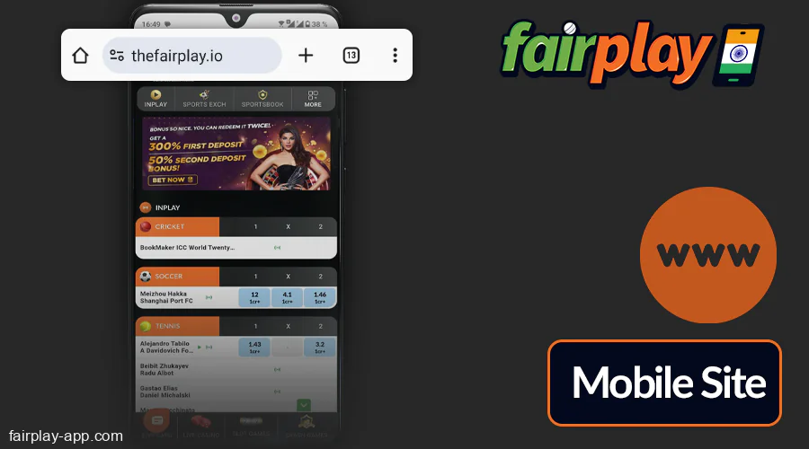 Betting via Fairplay mobile site for Indians