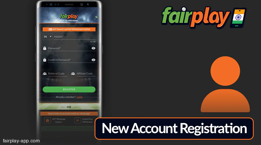 How to sign up for Fairplay India app