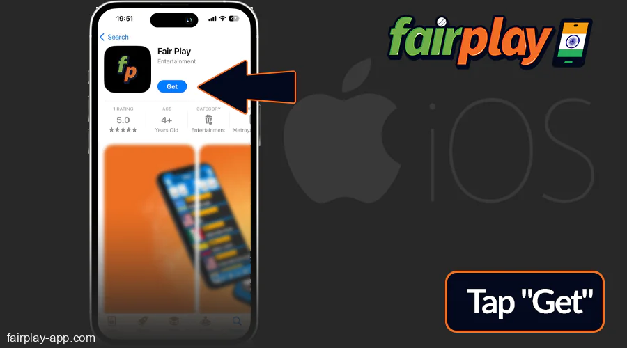 Click on the download button of Fairplay IN app