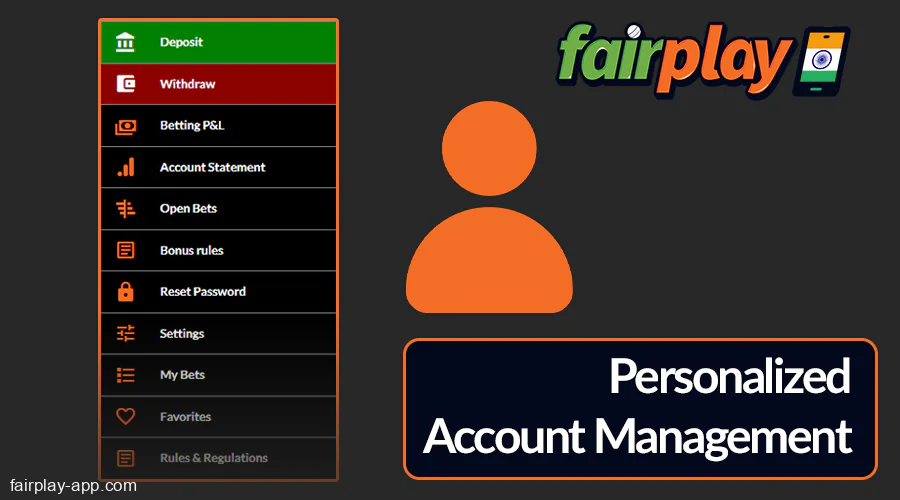 Fairplay India app account overview