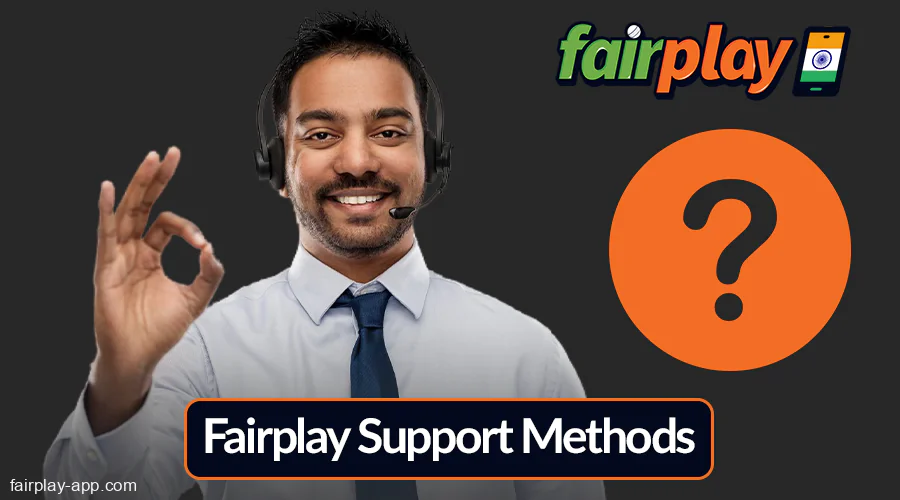 Support service at Fairplay IN app